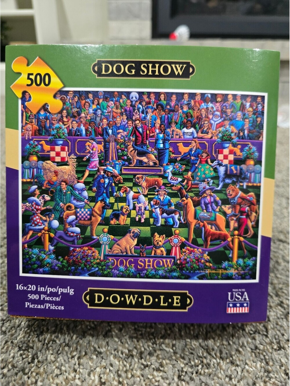 Dowdle Dog Show 500-Piece Jigsaw Puzzle 16x20 Inches